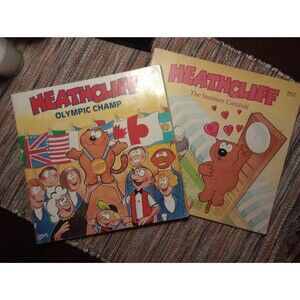 Vintage Heathcliff Paperback Books | Set of 2 | Collectible 1980s Nostalgia